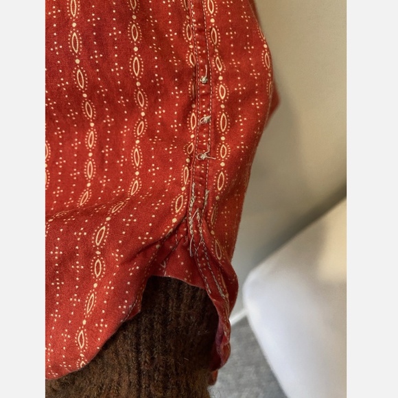 RRL Navajo Red and White striped European Vintage Rare Shirt XL 1998 - Picture 7 of 8